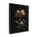 FLORAL SKULL Framed Canvas Print Gallery Image 2