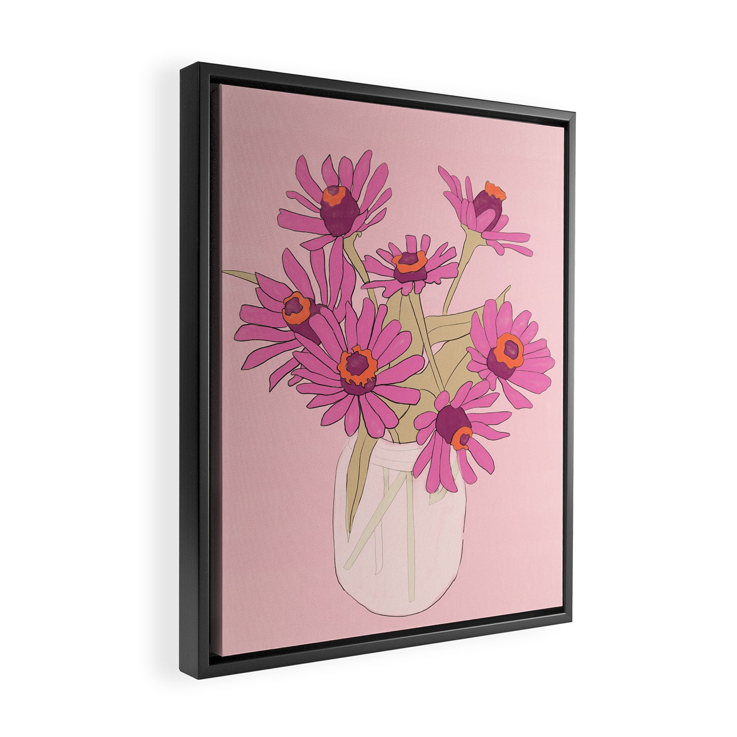 Flowers 16 Framed Canvas Print Gallery Image 2