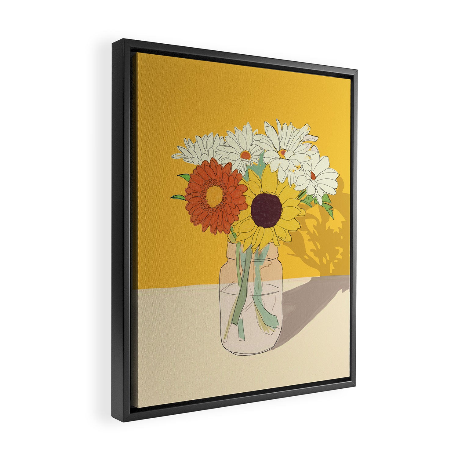 Flowers 18 Framed Canvas Print Gallery Image 2
