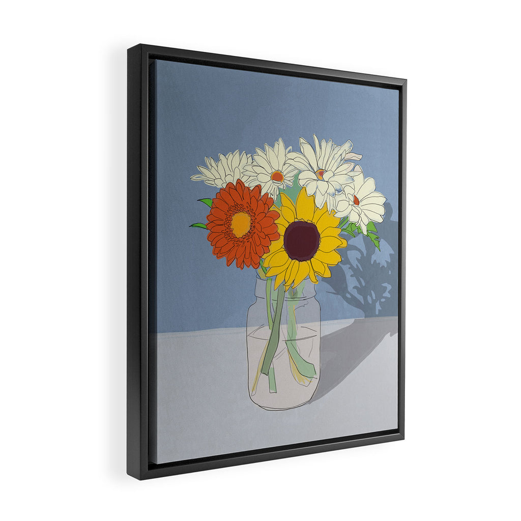 Flowers 26 Framed Canvas Print Gallery Image 2