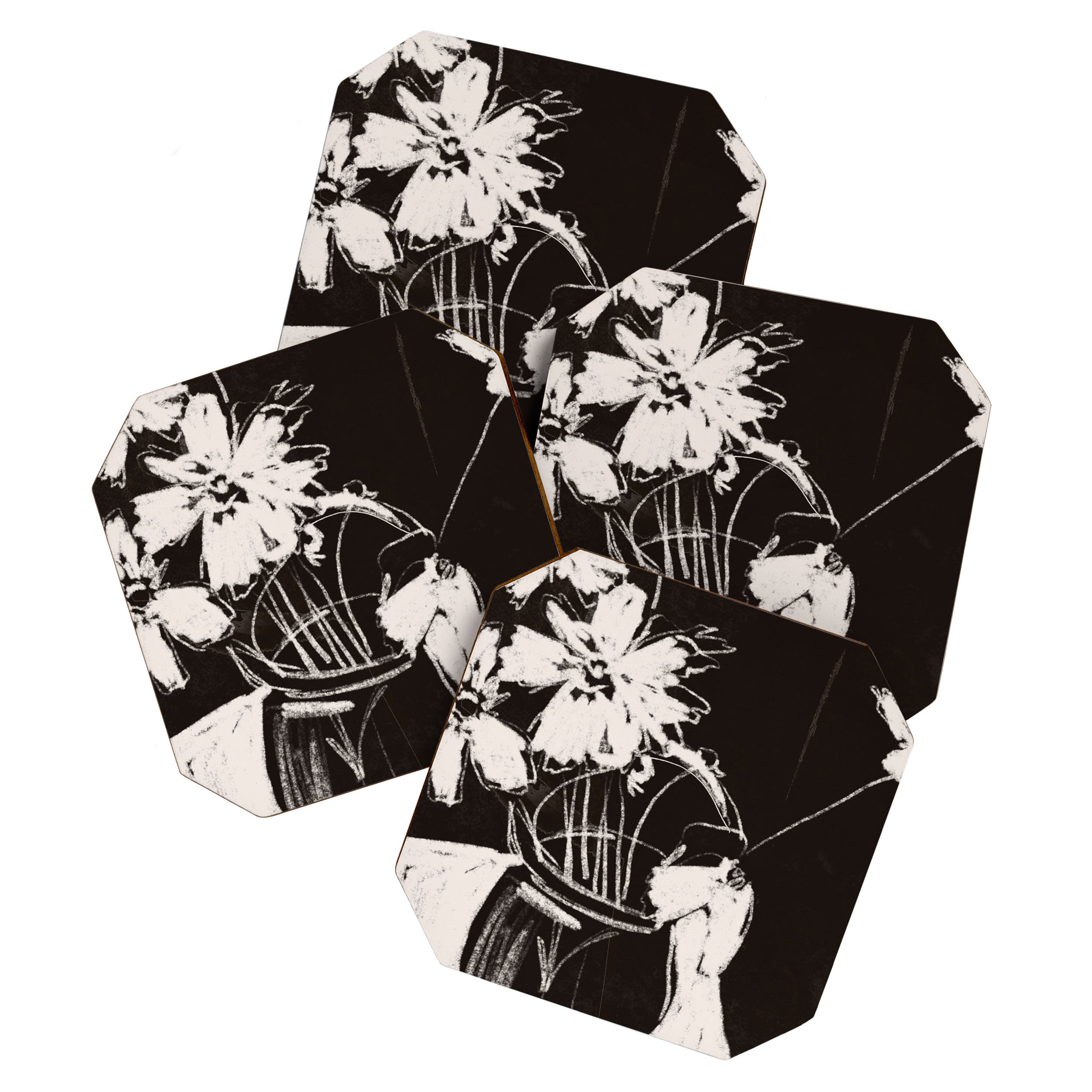 Flowers in The Vase 3 Coaster Gallery Image 1