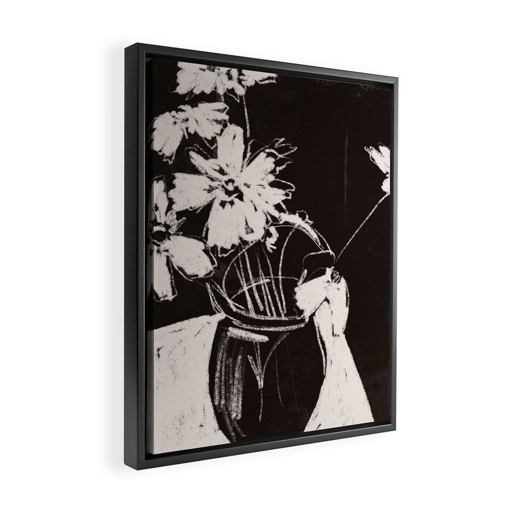 Flowers in The Vase 3 Framed Canvas Print Gallery Image 2