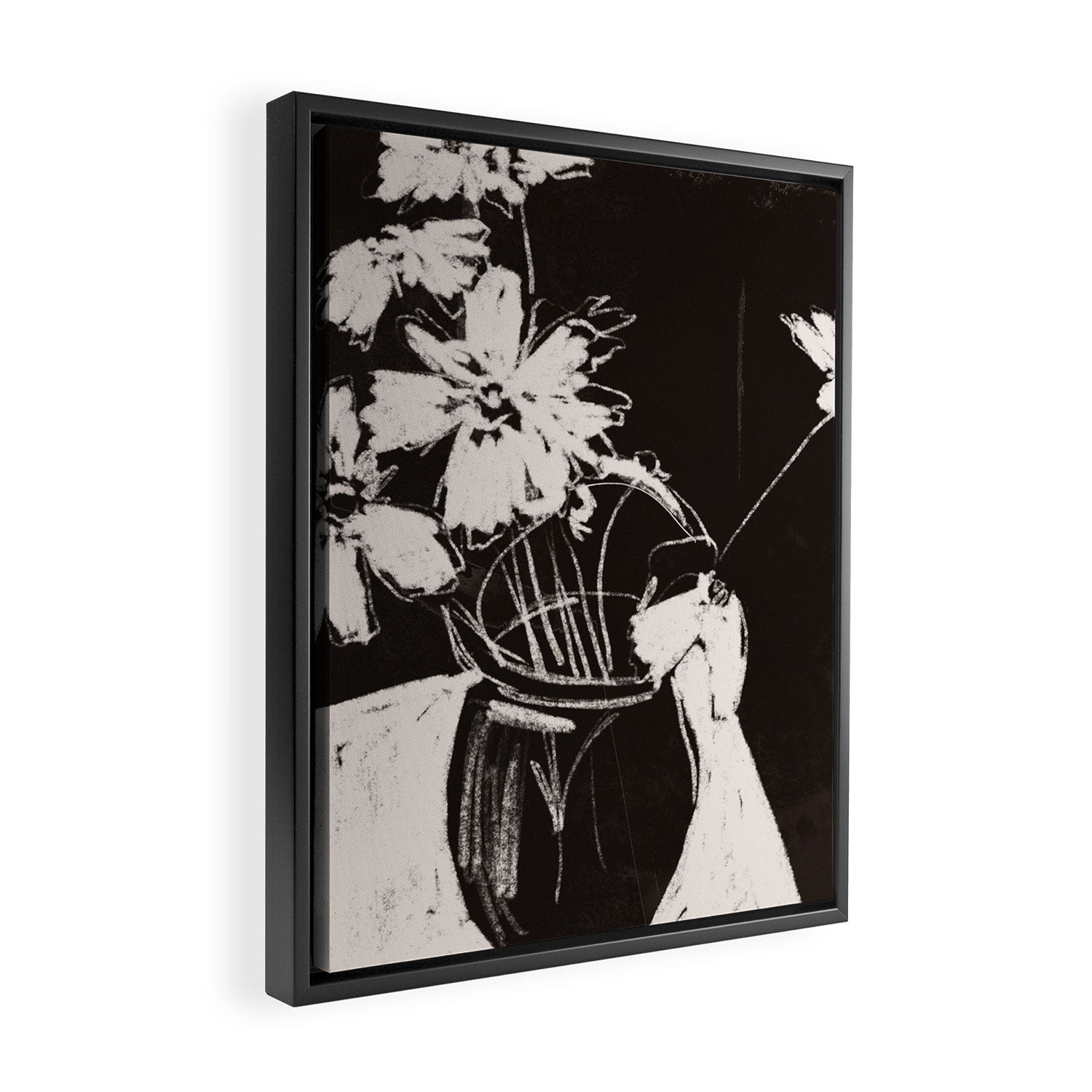 Flowers in The Vase 3 Framed Canvas Print Gallery Image 2