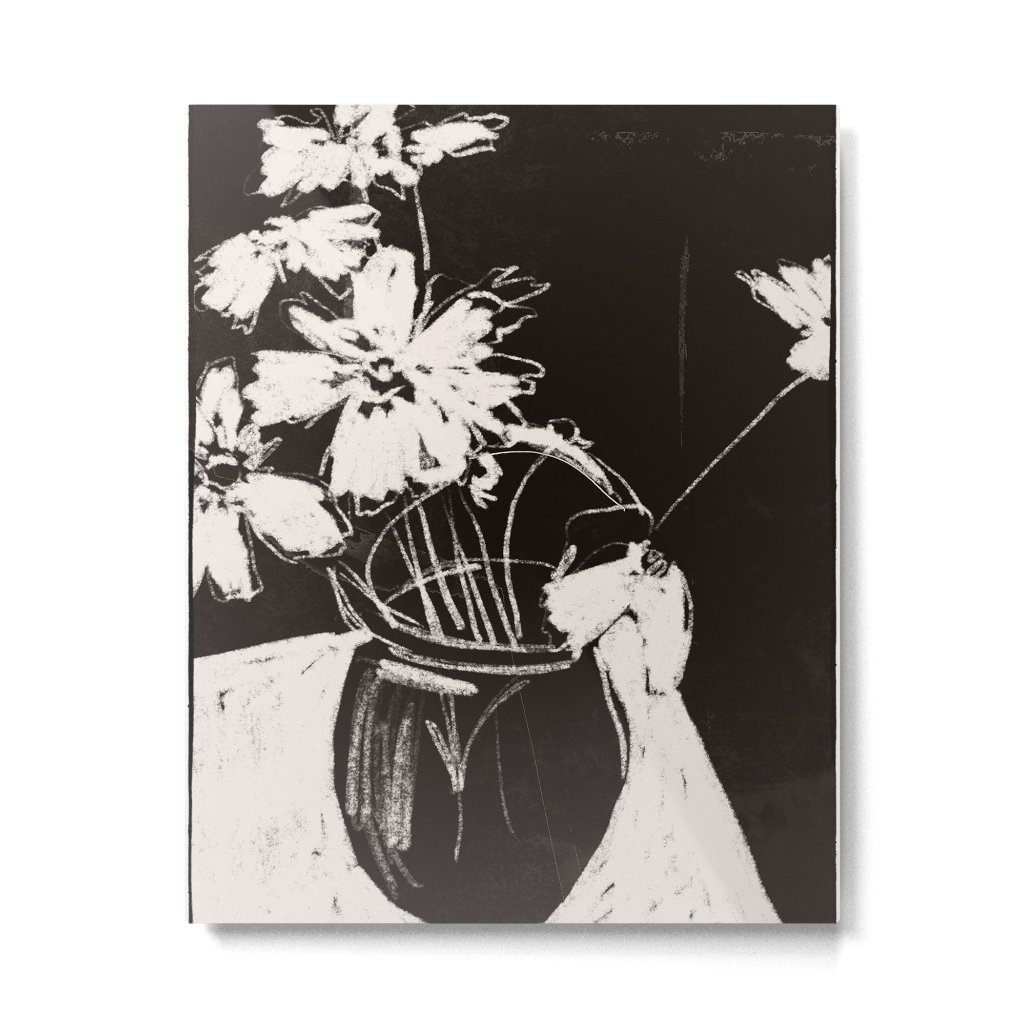 Flowers in The Vase 3 Metal Print Gallery Image 4