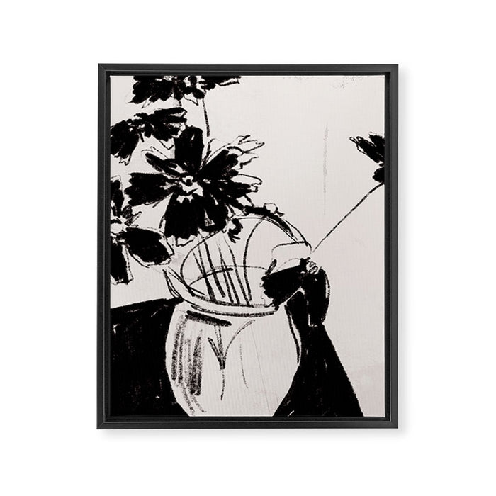 Flowers in The Vase 4 Framed Canvas Print Gallery Image 1