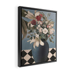 Flowers in The Vase Framed Canvas Print Gallery Image 2