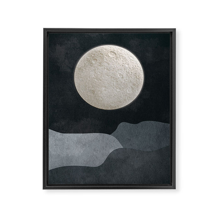 FULL MOON Framed Canvas Print Gallery Image 1