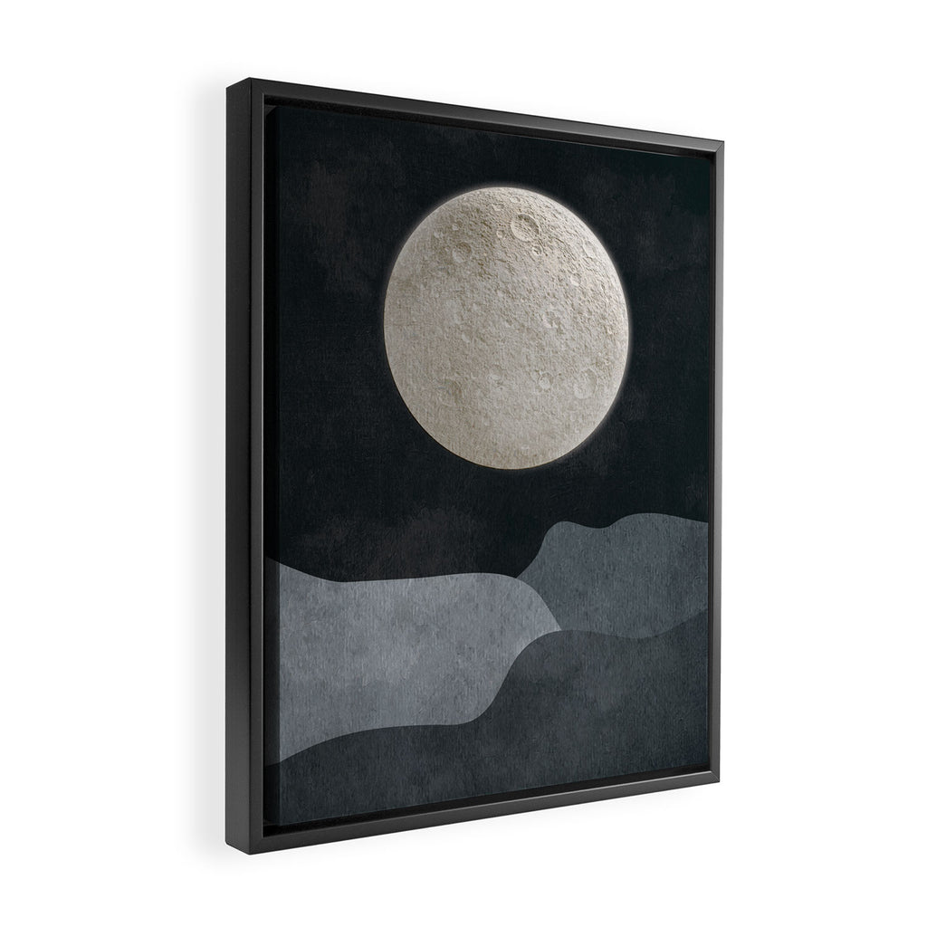 FULL MOON Framed Canvas Print Gallery Image 2