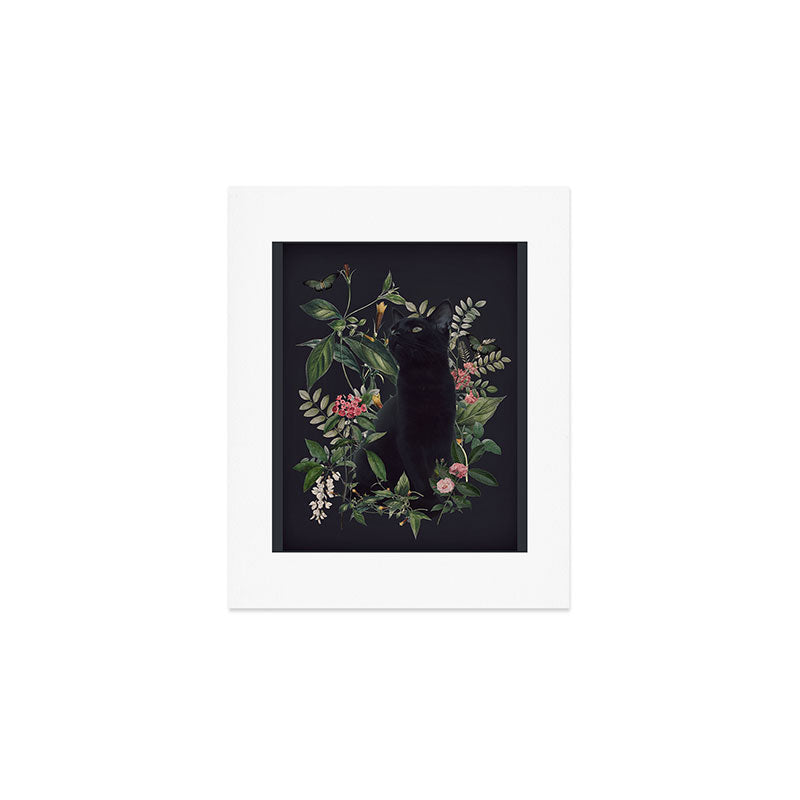 Garden Cat Art Print Gallery Image 1