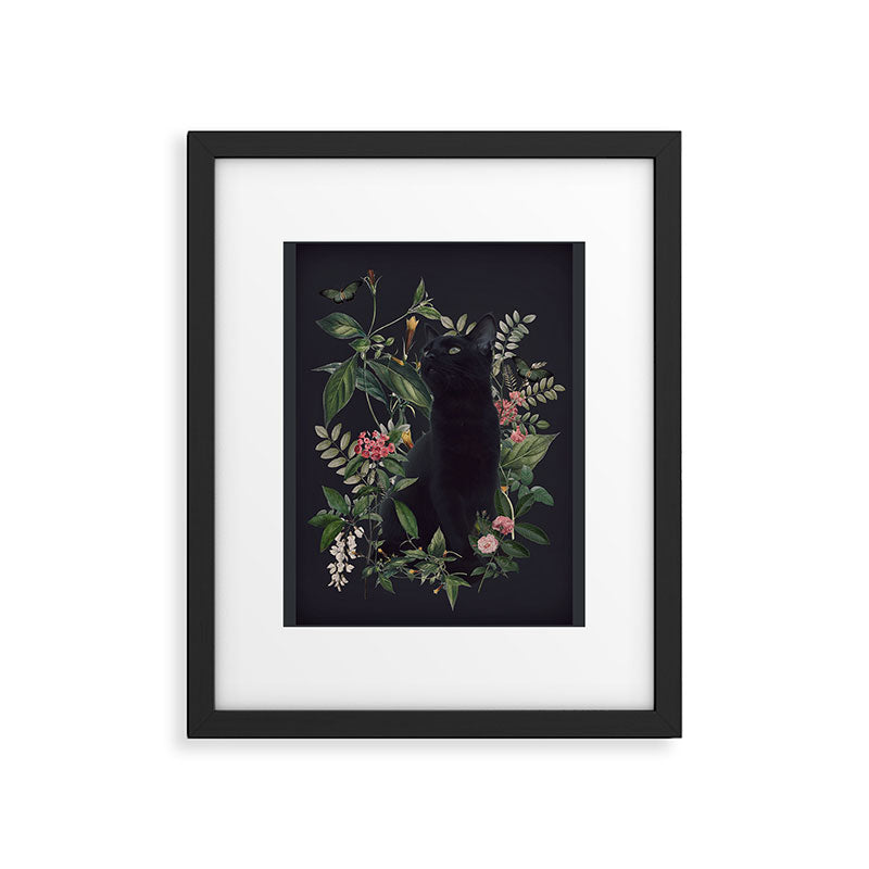 Garden Cat Framed Art Print Gallery Image 5