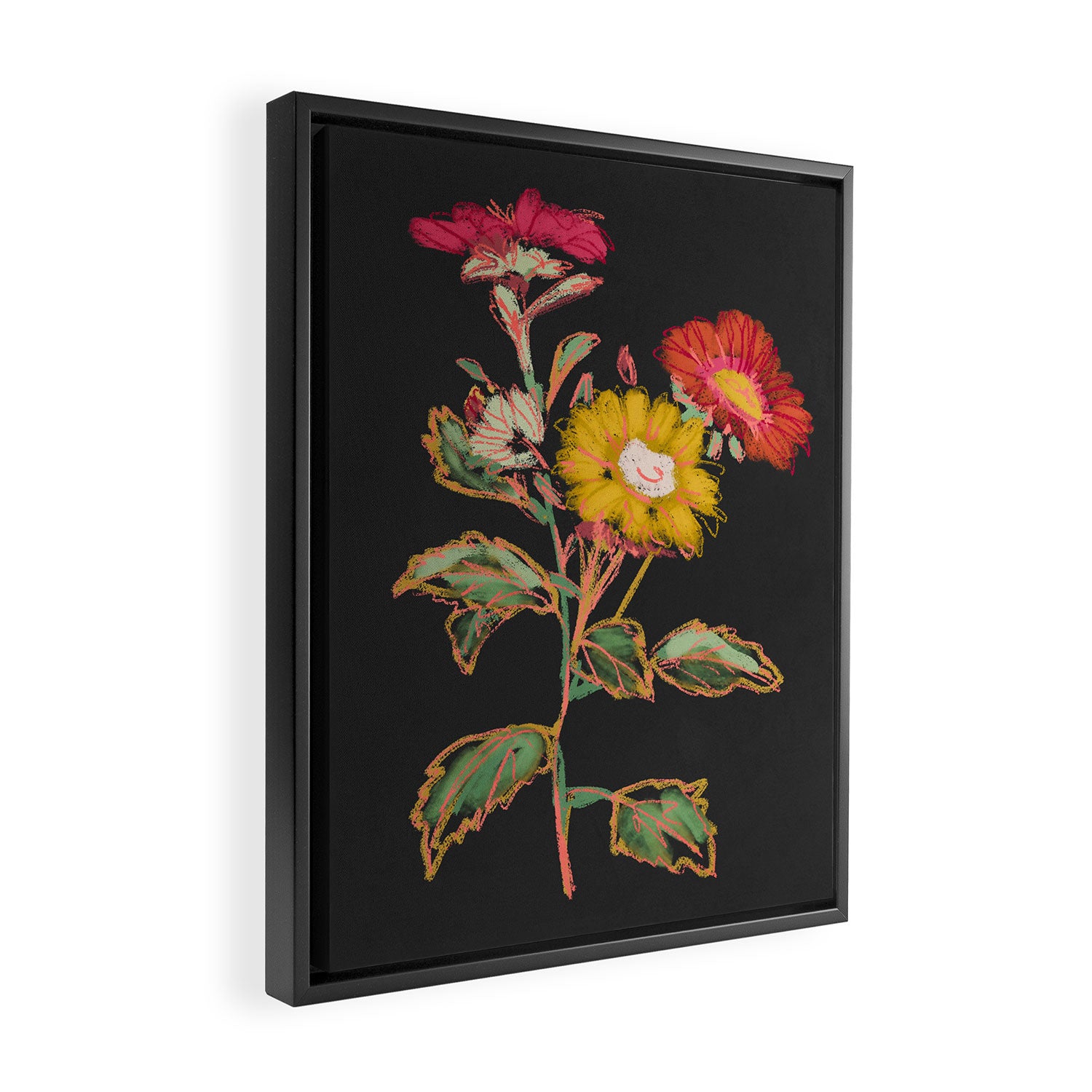 Garden Flowers 9 Framed Canvas Print Gallery Image 2