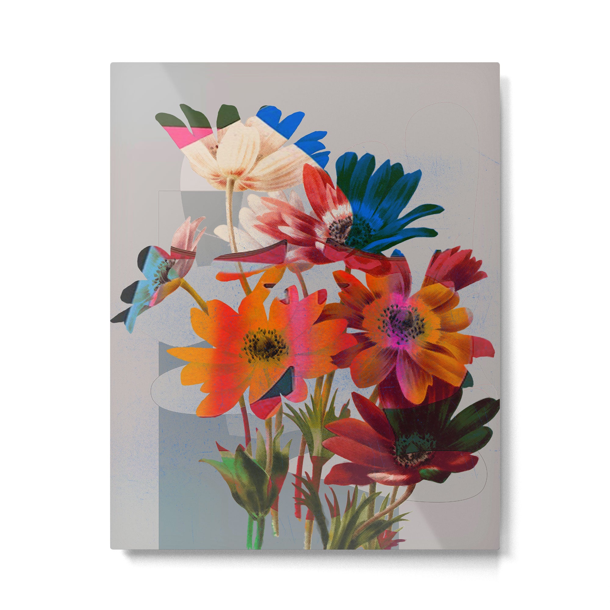 Garden Flowers  Metal Print Gallery Image 4