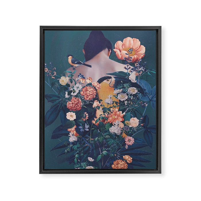 Garden Framed Canvas Print Gallery Image 1