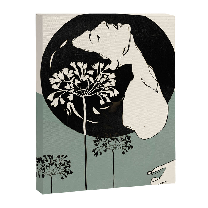 Gentle Beauty 9 Line Drawing Canvas Print Gallery Image 1