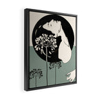 Gentle Beauty 9 Line Drawing Framed Canvas Print Gallery Image 2