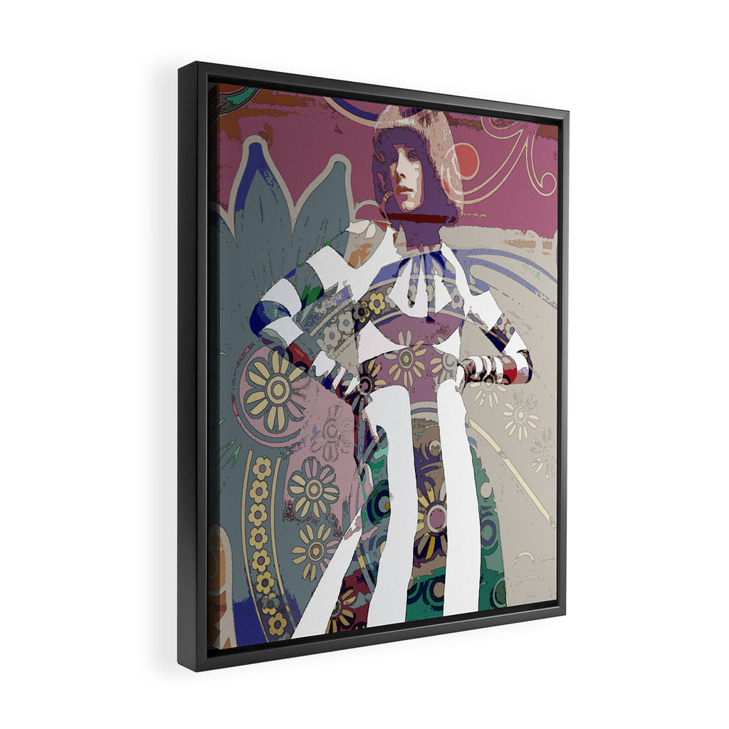 GIRL# 92 Framed Canvas Print Gallery Image 2