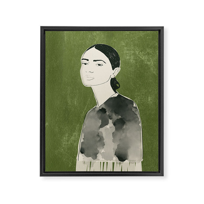 Girl Portrait 2 Framed Canvas Print Gallery Image 6