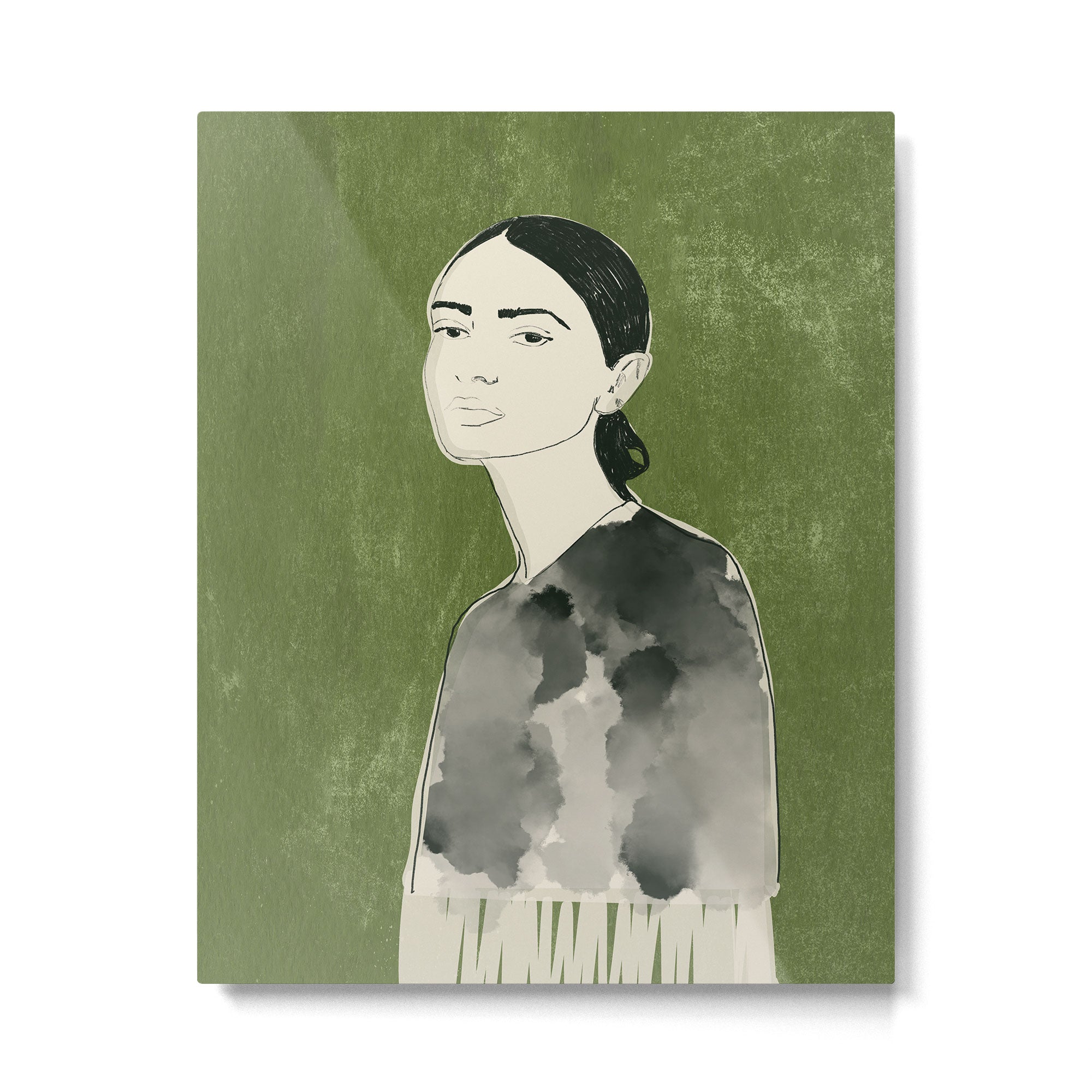 Girl Portrait 2 Metal Print Gallery Image 4