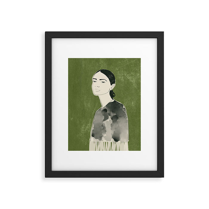 Girl Portrait 2 Framed Art Print Gallery Image 1
