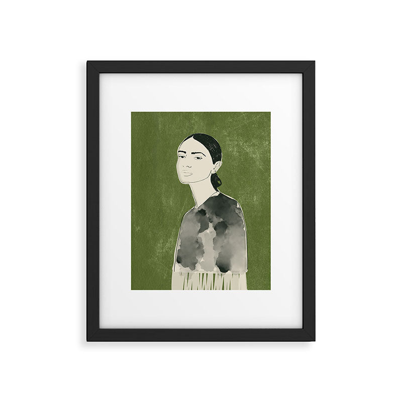 Girl Portrait 2 Framed Art Print Gallery Image 4