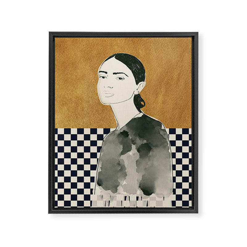 Girl Portrait 5 Framed Canvas Print Gallery Image 6