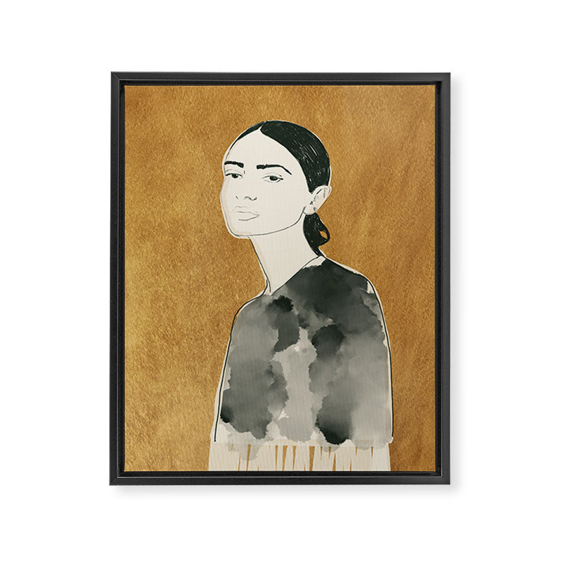 Girl Portrait 6 Framed Canvas Print Gallery Image 6