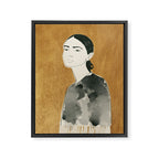 Girl Portrait 6 Framed Canvas Print Gallery Image 6