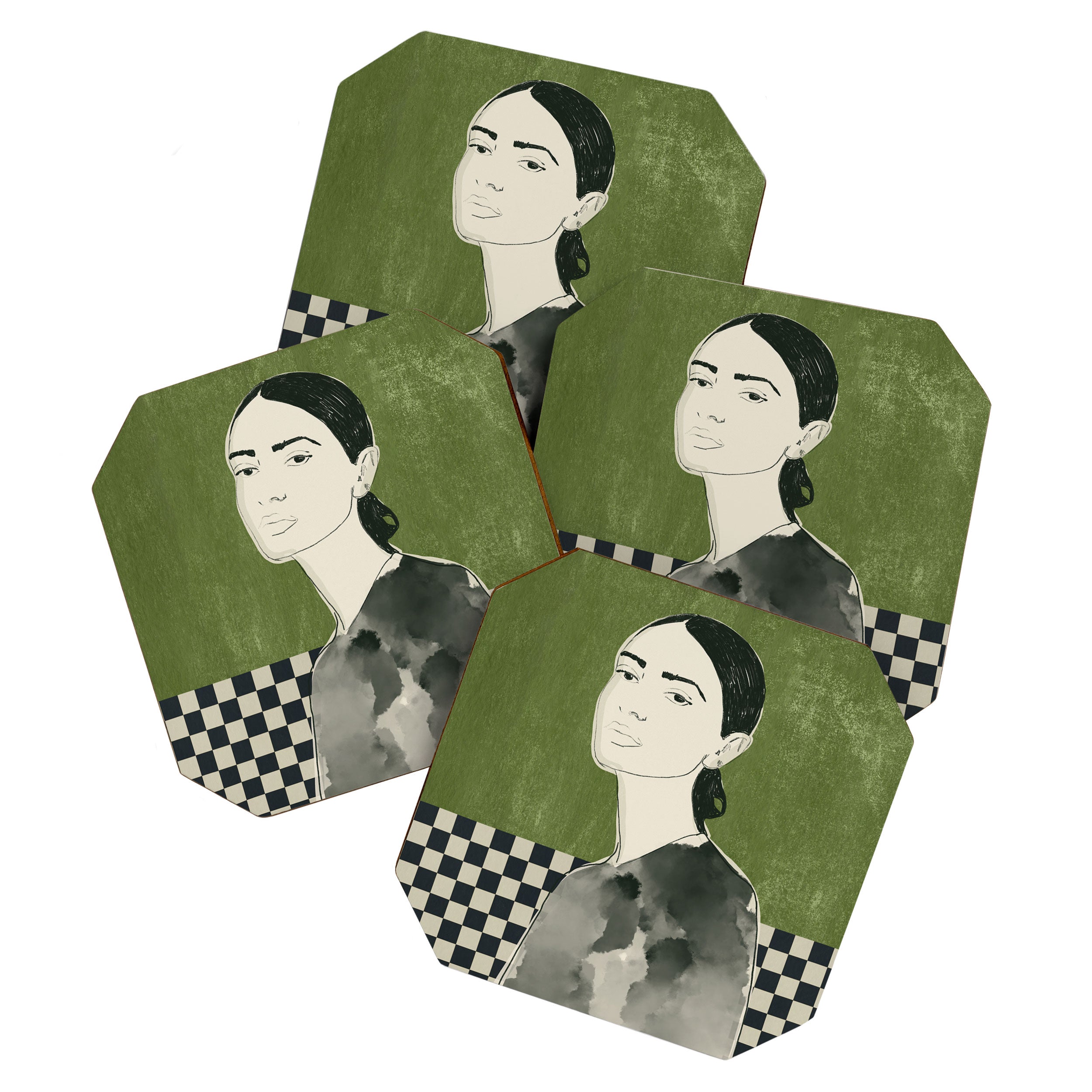 Girl Portrait Coaster Gallery Image 1