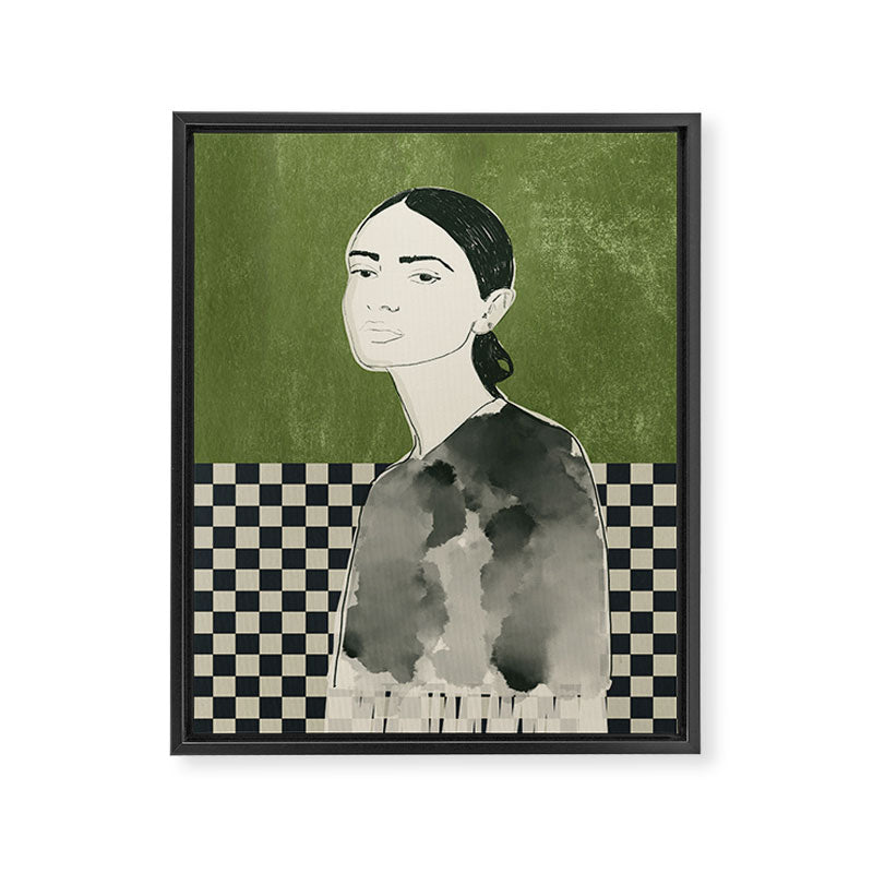 Girl Portrait Framed Canvas Print Gallery Image 6