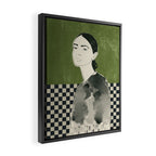 Girl Portrait Framed Canvas Print Gallery Image 2