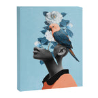 Girl with parrot Canvas Print Gallery Image 6