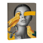 Girl with Parrots Canvas Print Gallery Image 6