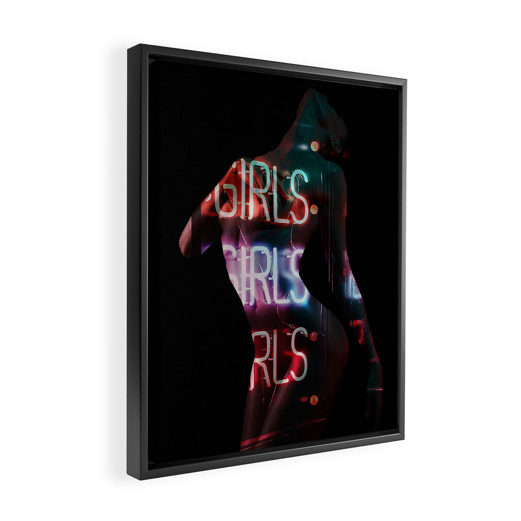 girls Framed Canvas Print Gallery Image 2