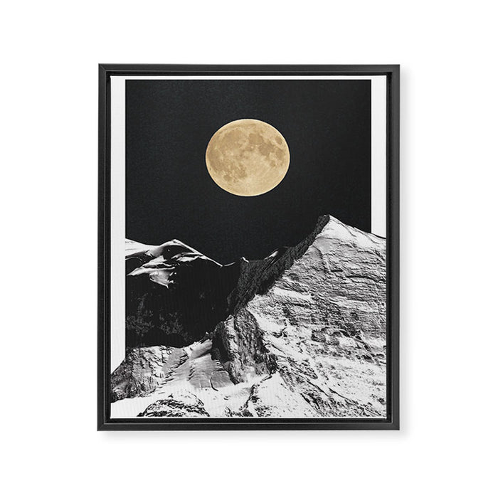 golden moon Framed Canvas Print Gallery Image 1