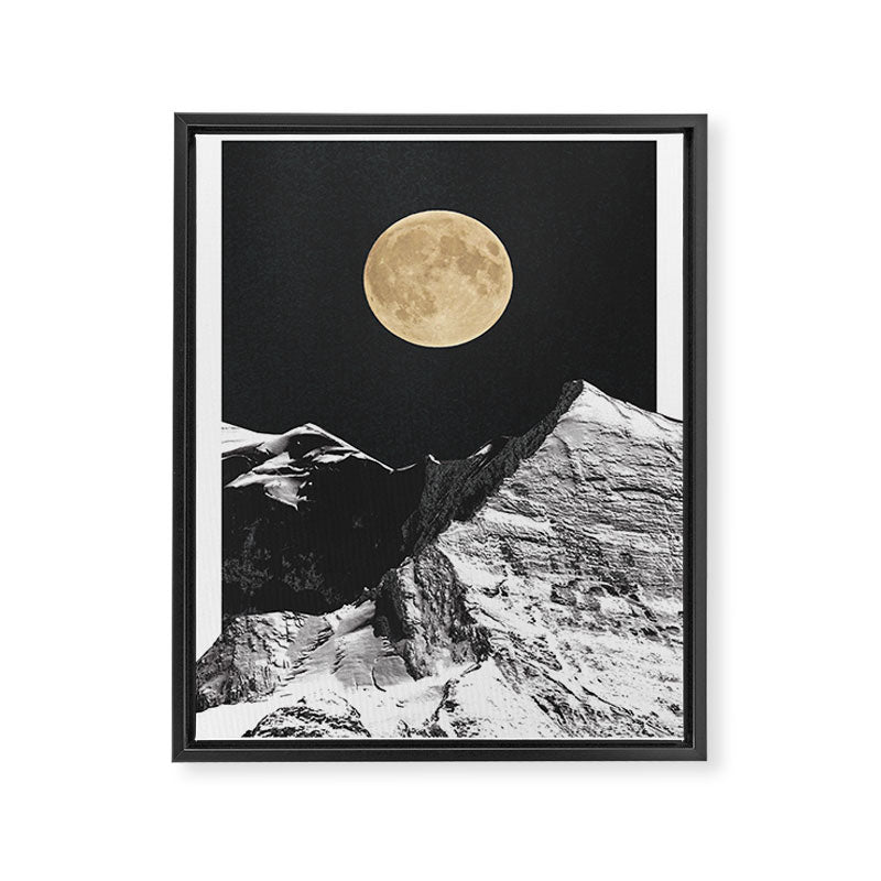 golden moon Framed Canvas Print Gallery Image 6
