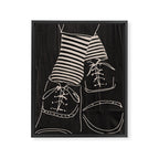 Good Mood  Line Art Framed Canvas Print Gallery Image 6