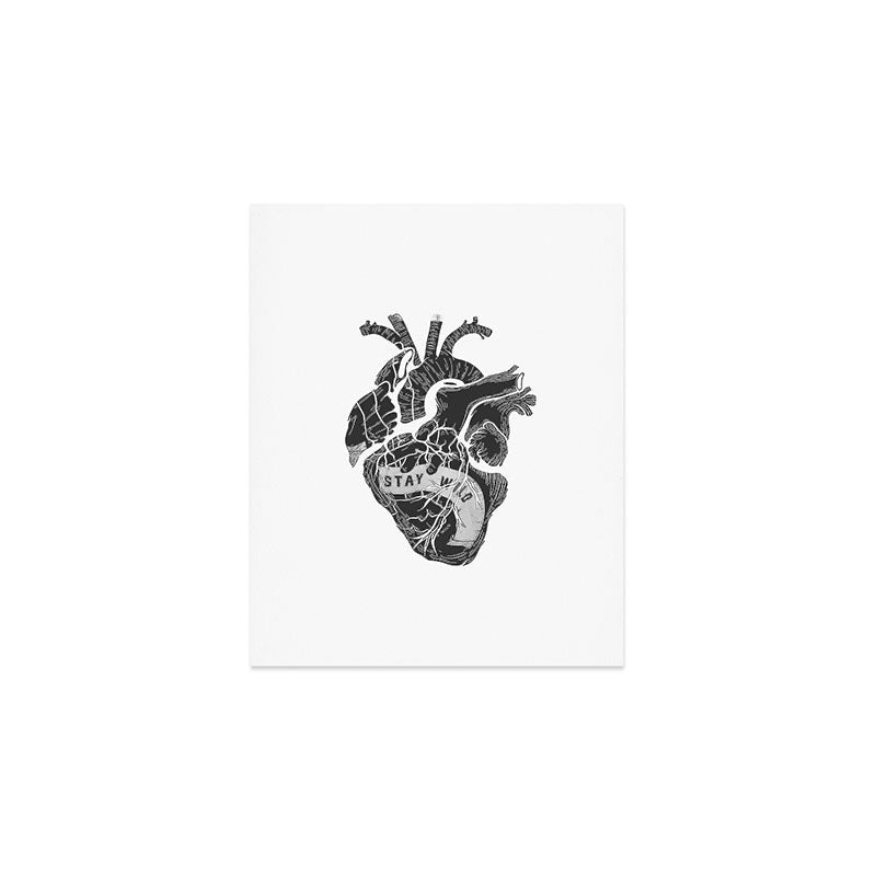 Heart (stay wild) Art Print Gallery Image 1