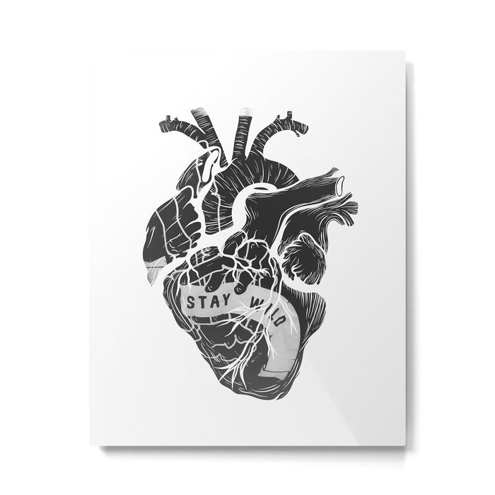 Heart (stay wild) Metal Print Gallery Image 1