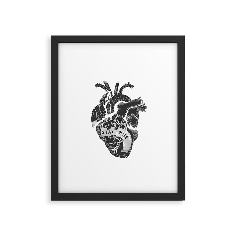 Heart (stay wild) Framed Art Print Gallery Image 5