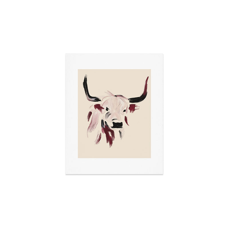 Highland Cow Art Print Gallery Image 1