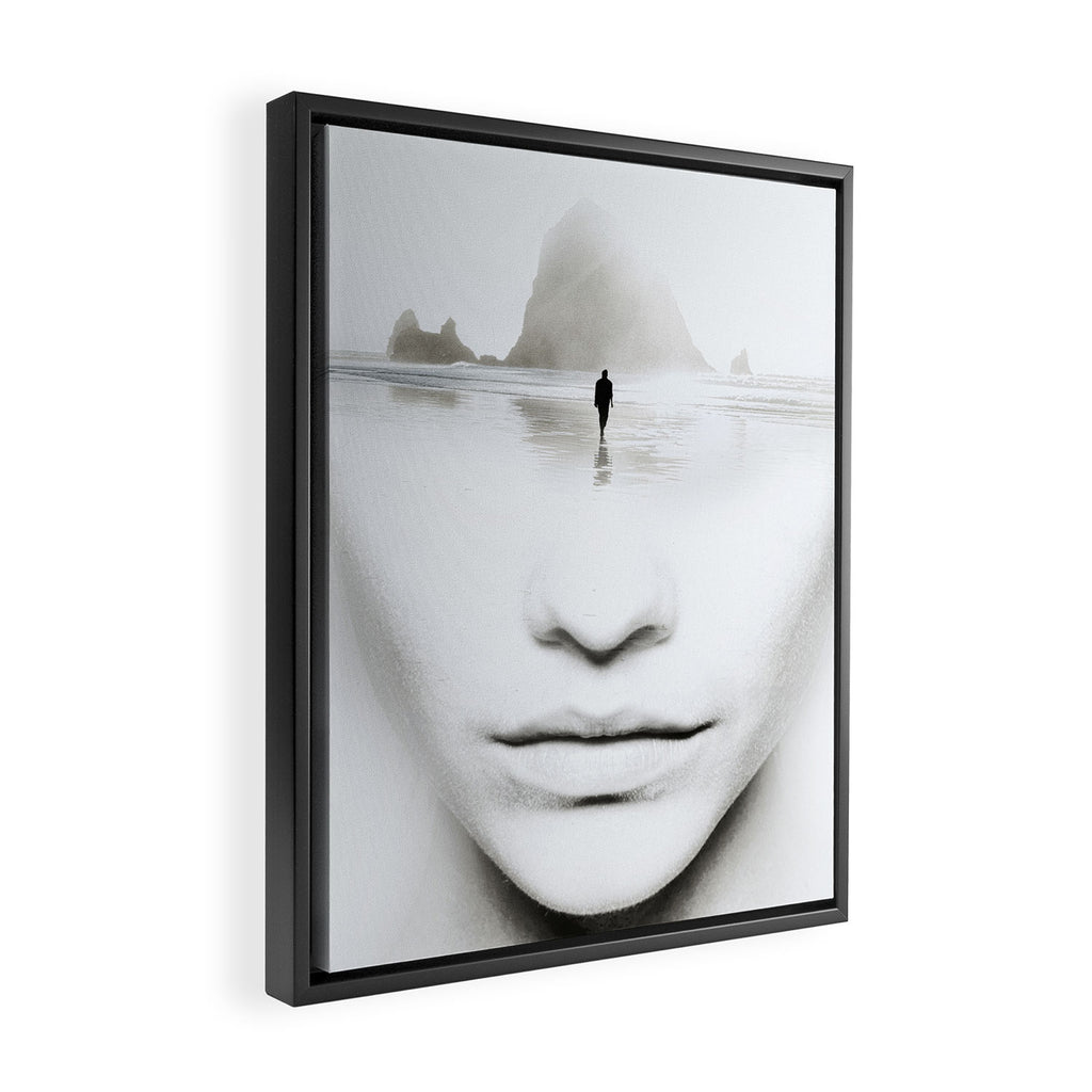 in thoughts Framed Canvas Print Gallery Image 2