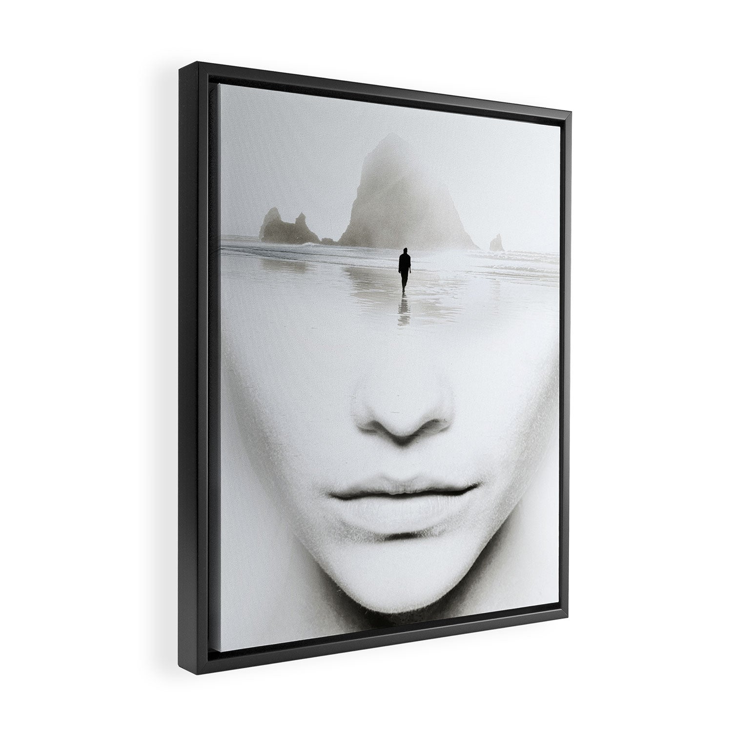 in thoughts Framed Canvas Print Gallery Image 2