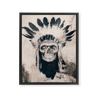 INDIAN SKULL Framed Canvas Print Gallery Image 6