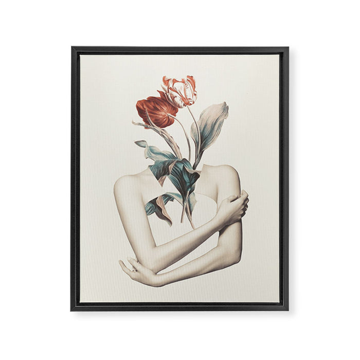 Inner beauty-collage Framed Canvas Print Gallery Image 1