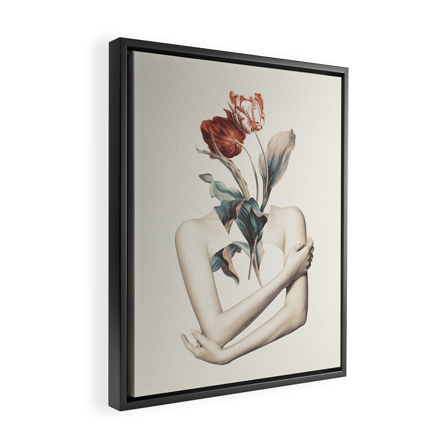 Inner beauty-collage Framed Canvas Print Gallery Image 2