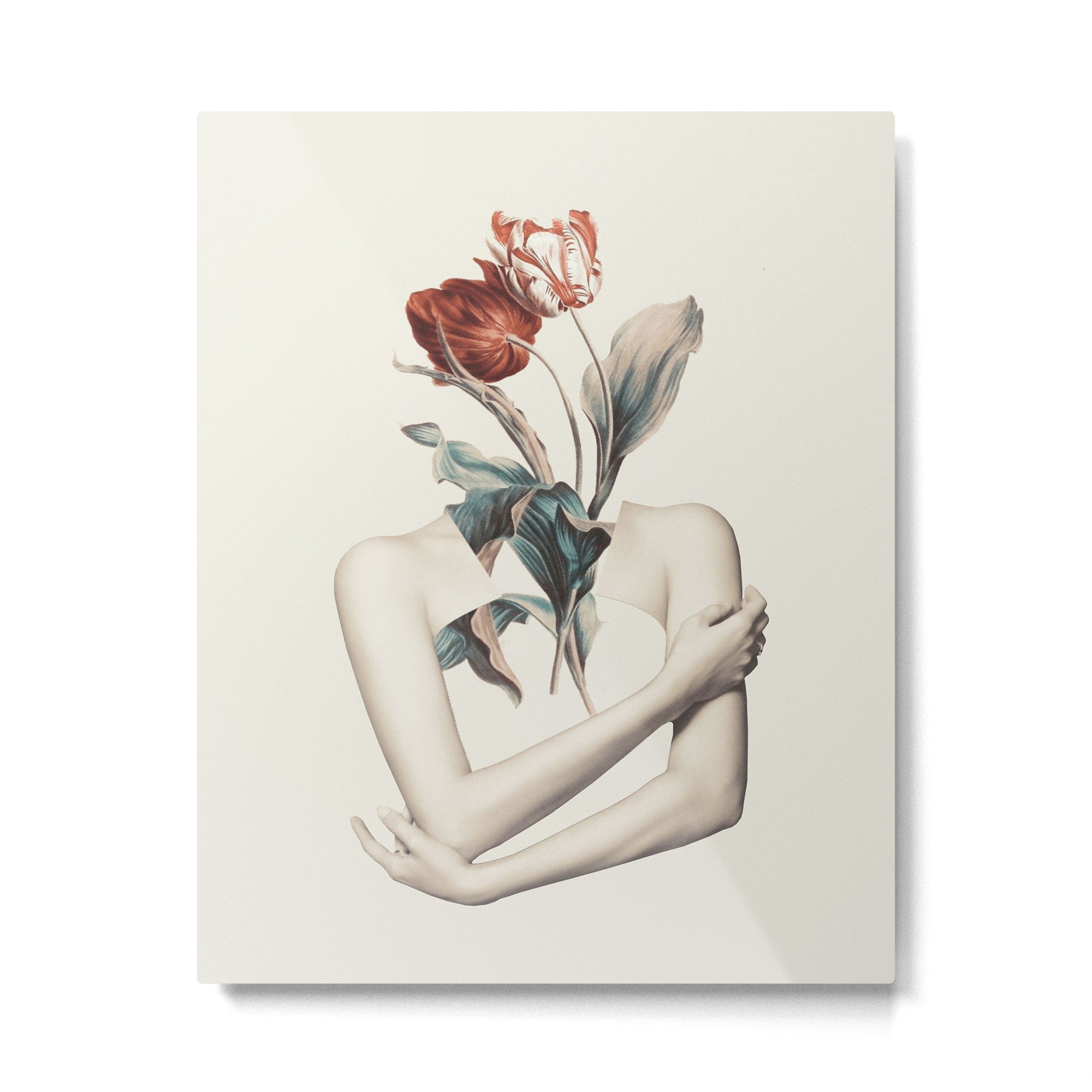 Inner beauty-collage Metal Print Gallery Image 4