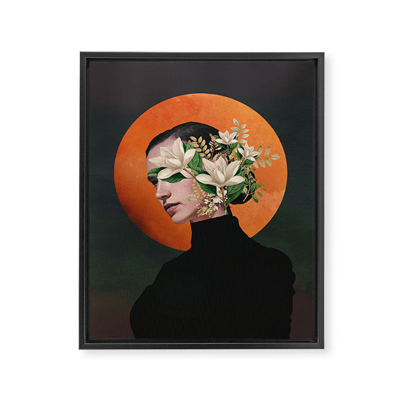 Lady Portrait 3 Framed Canvas Print Gallery Image 6