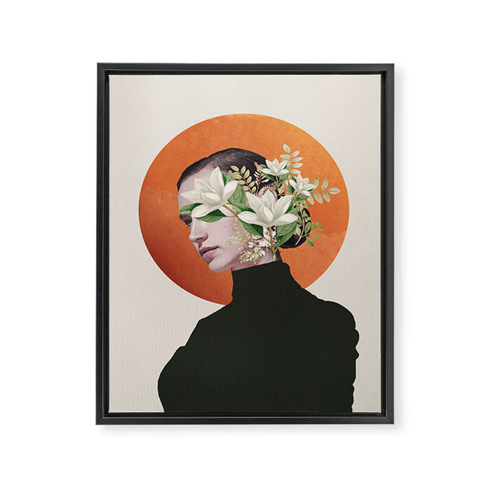 Lady Portrait 4 Framed Canvas Print Gallery Image 1
