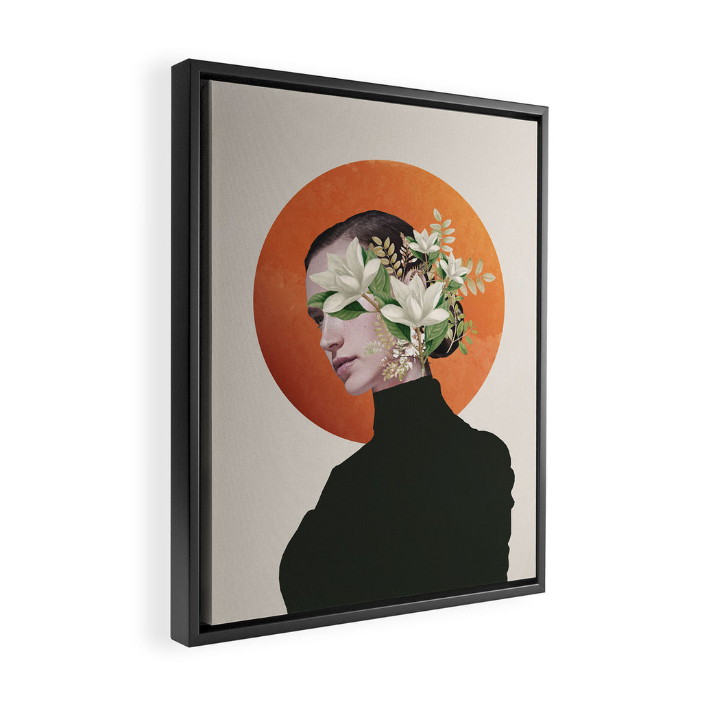 Lady Portrait 4 Framed Canvas Print Gallery Image 2