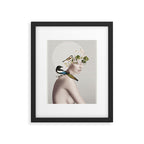 Lady with Birds 5 Framed Art Print Gallery Image 4